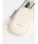 ボトムエンボスショルダーバッグ（Ivory, Silver）