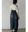 アシメフロントデニムジャンパースカート（navy）