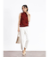 立体フラワーモチーフノースリーブニット（black、camel、renga）