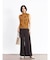 立体フラワーモチーフノースリーブニット（black、camel、renga）