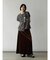 ベロアIラインロングスカート
