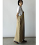 アシメフロントデニムジャンパースカート（beige,brown）