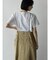 アシメフロントデニムジャンパースカート（beige,brown）