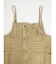 アシメフロントデニムジャンパースカート（beige,brown）