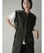 メッシュ×ツイル切替ロングジレ