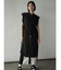 メッシュ×ツイル切替ロングジレ