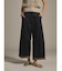 ウエストデザインワイドタックパンツ