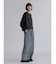 パッチワークデニムプリントパンツ