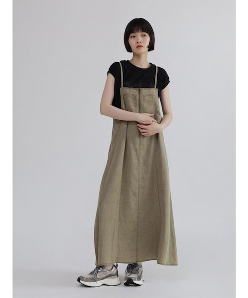 ハーフジップデニムジャンパースカート｜メドックの通販｜&mall