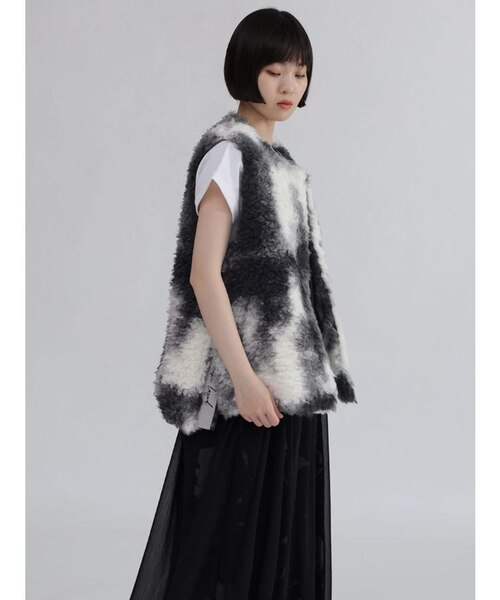 LASUD マーブルカラーボアベスト セール】[2024-25 WINTER COLLECTION