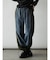 ナイロンドッキングラインデニムパンツ（navy）