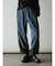 ナイロンドッキングラインデニムパンツ（navy）