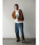 ナイロンドッキングラインデニムパンツ（navy）