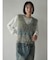 ロングシャギークロップドベスト
