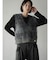 ロングシャギークロップドベスト