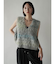 ロングシャギークロップドベスト