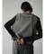 ロングシャギークロップドベスト