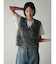 ロングシャギークロップドベスト