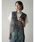 ロングシャギークロップドベスト