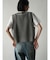 ロングシャギークロップドベスト