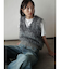 ロングシャギークロップドベスト