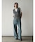 ロングシャギークロップドベスト