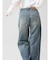 サイドタックストレッチデニムパンツ