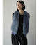 ファードッキングニットベスト(blue,charcoal gray,light gray)