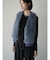 ファードッキングニットベスト(blue,charcoal gray,light gray)