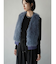 ファードッキングニットベスト(blue,charcoal gray,light gray)