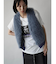 ファードッキングニットベスト(blue,charcoal gray,light gray)