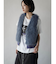 ファードッキングニットベスト(blue,charcoal gray,light gray)
