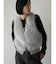 ファードッキングニットベスト(blue,charcoal gray,light gray)