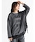 ラメメッシュサイドシャーリングシャツ