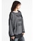 ラメメッシュサイドシャーリングシャツ
