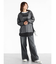 ラメメッシュサイドシャーリングシャツ