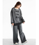 ラメメッシュサイドシャーリングシャツ