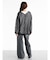 ラメメッシュサイドシャーリングシャツ