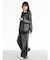 ラメメッシュサイドシャーリングシャツ