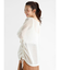 ラメメッシュサイドシャーリングシャツ