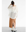 ラメメッシュサイドシャーリングシャツ