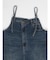 アシメフロントデニムオーバーオール