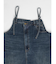 アシメフロントデニムオーバーオール