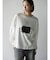 バッグロゴプリントロングスリーブTシャツ