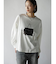 バッグロゴプリントロングスリーブTシャツ