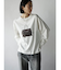 バッグロゴプリントロングスリーブTシャツ