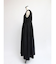 タフタ切替ニットロングワンピース