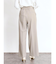ボタンアクセントワイドパンツ