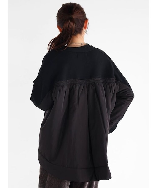 異素材ドッキングニットジャケット｜メドックの通販｜&mall（アンド