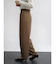 キュプラレーヨンサテンストレートパンツ